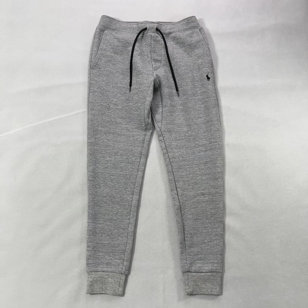 Polo Ralph Lauren Double-Knit Pants Men Small Gray‎ Drawstring Jogger
